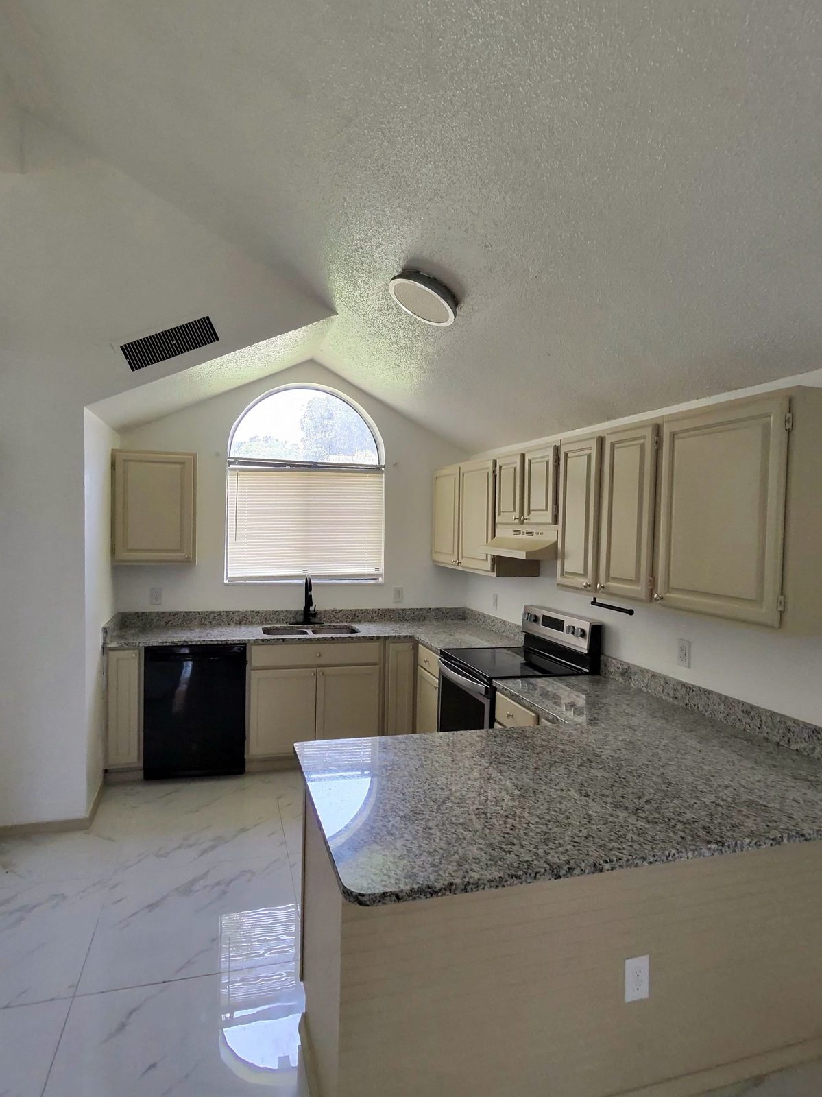 Representative furnished kitchen