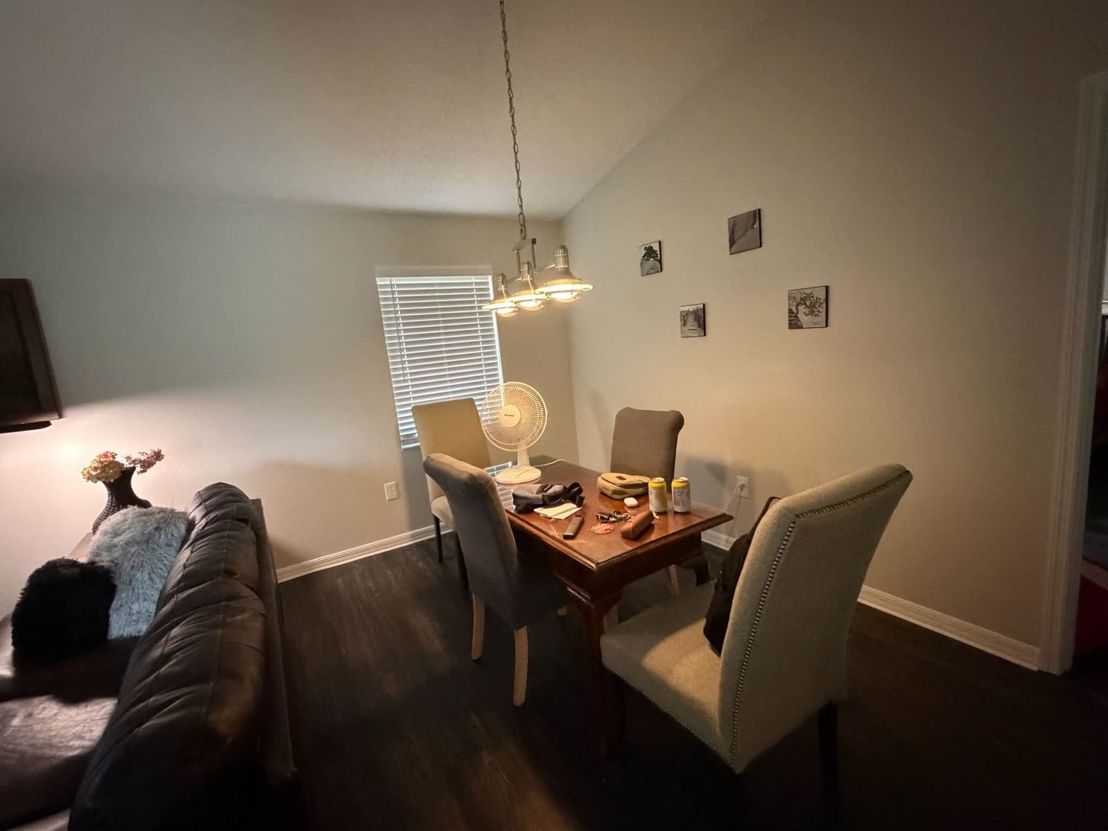 Representative living and dining area